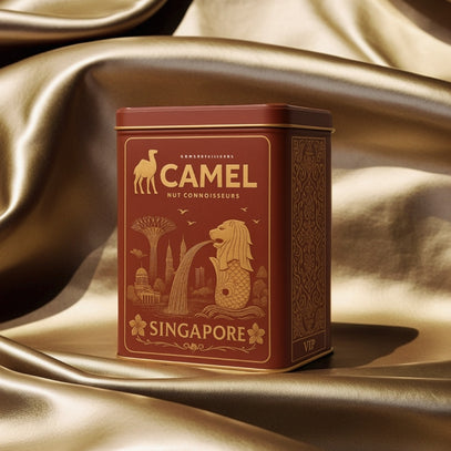 Camel Nuts packaging ideal for events and conferences.