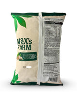 Max's Farm seaweed cassava chips with visible branding and product details.