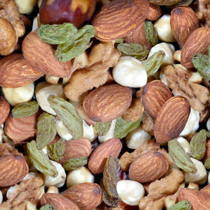 Assorted nuts and raisins in a mix. Shop Natural Fruits Nutty Mix at Camel Nuts Singapore