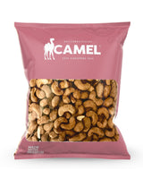 Bag of 1kg Camel Nuts Roasted Cashews on a white background