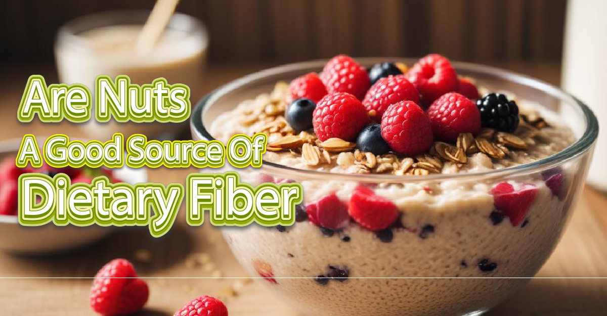 A bowl filled with rich dietary fiber ingredients including nuts.