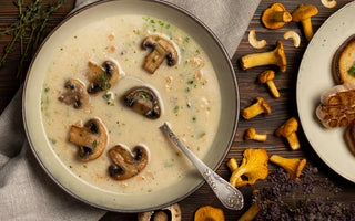Nutritious Cashew Soup with Mushrooms