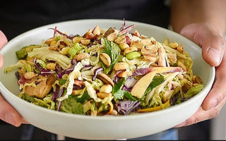 vibrant fusion flavors textures easy crunchy peanut slaw delightful twist traditional coleslaw nutty goodness colorful ingredients complement creamy peanut dressing 