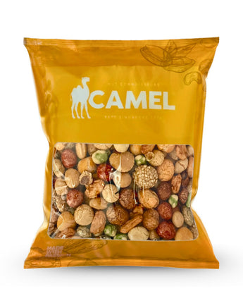 400g packaging of Adenishiki Japanese snack mix with 'Camel' branding on a white background