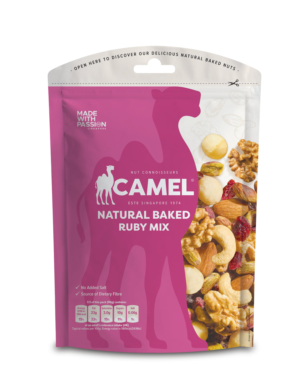 Camel Mix Natural Baked Ruby Mix– Premium Nuts & Trail Mix | Healthy Snack ...