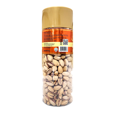 Natural Baked Pistachios Festive Bottle