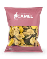 400gm pack of healthy fruits and vegetable chips by Camel Nuts on a white background