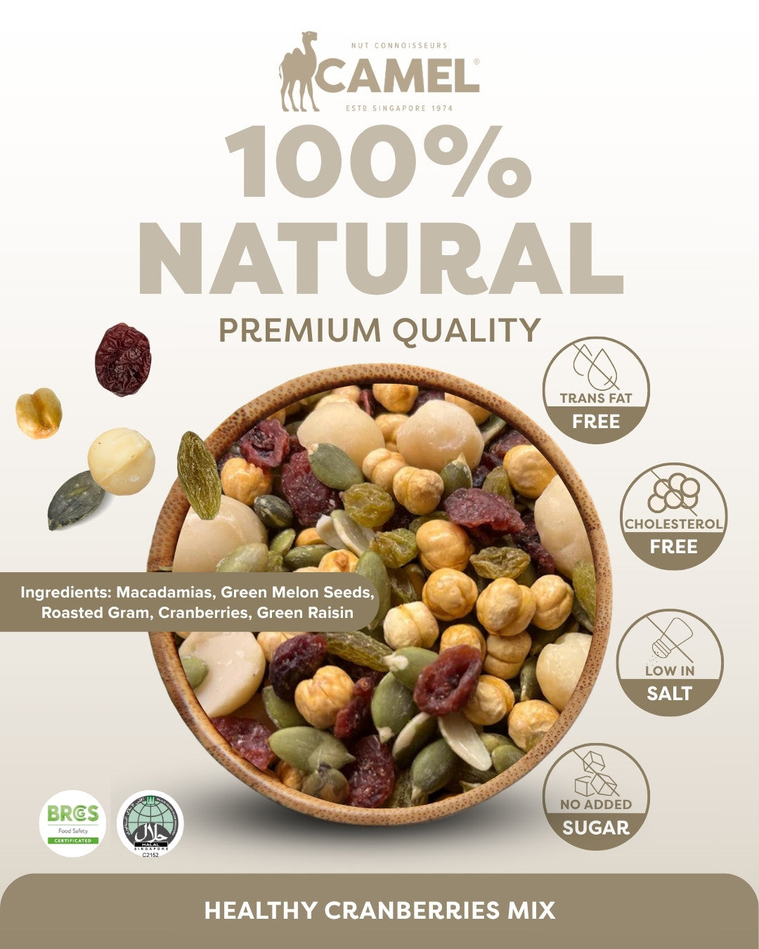 Camel Mix Healthy Cranberries Mix 1kg – Camel Nuts