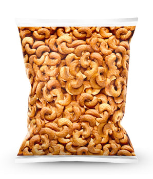 Bag of Camel nuts' honey cashew nuts on a white background
