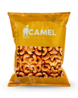400g bag of Camel Nuts Honey Cashews on a white background