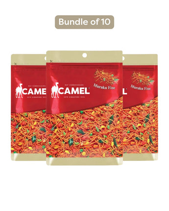 120g Muruku Fine offered in a bundle of 10 from Camel Nuts with a white background