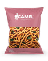Camel Nuts brand of Muruku Strips in 500g package on a white background