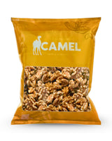 400g Package of Camel Nuts Natural Baked Walnuts with 'Camel' branding on a white background
