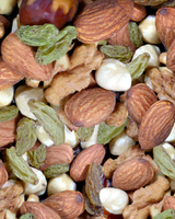 Assorted nuts and raisins in a mix. Shop Natural Fruits Nutty Mix at Camel Nuts Singapore
