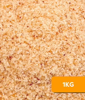 Close-up of Camel Nuts Natural Pink Himalaya Rock Salt with a 1KG label