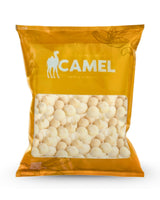 400g Packaging of Camel Nuts Natural Baked Macadamias on a white background