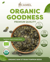 Camel Nuts Organic Raw Styrian Pumpkin Seeds premium quality