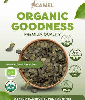 Camel Nuts Organic Raw Styrian Pumpkin Seeds premium quality