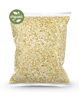 Camel Nuts 1kg Bag of organic rolled oats with an organic label on a white background