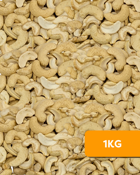 Organic Raw Cashews (OWS Splits) 1kg