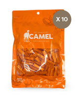 150gm pack of traditional favourite prawn sauce crackers snack by Camel Nuts on a white background