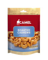 Package of 400g Camel Nuts Roasted Cashews on a white background