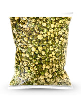 1kg bag of traditional favourite coated green peas by Camel Nuts on a white background
