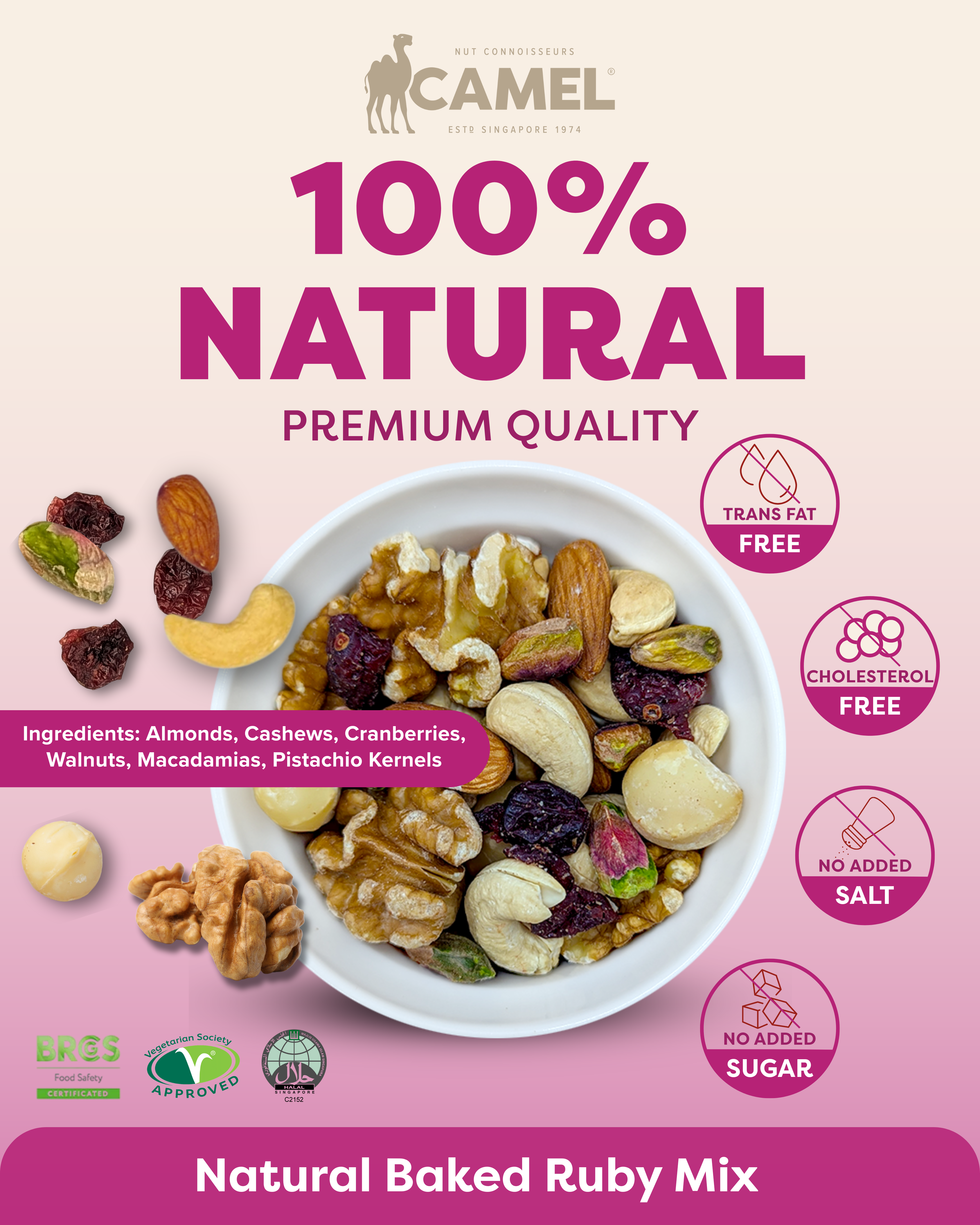 Ruby Mix Natural Baked Ruby Mix – Camel Nuts