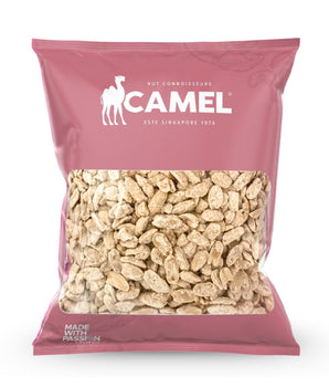 Bag of camel sugar peanuts with Camel brand logo on a white background