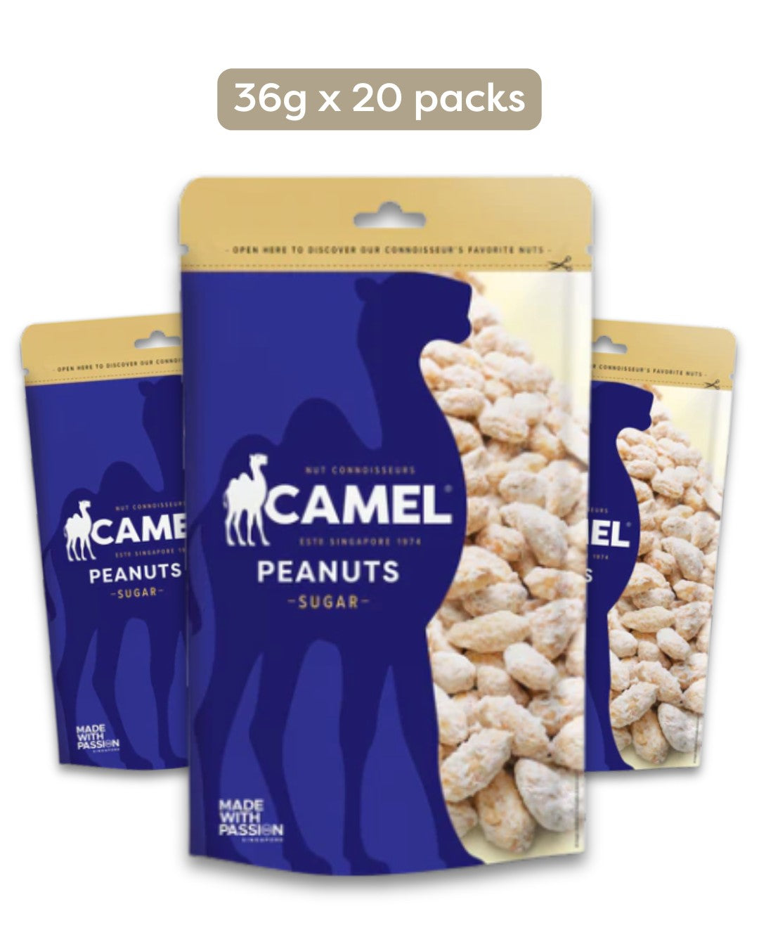 Mini Peanuts Sugar Peanuts 36g Mini Pack – Camel Nuts